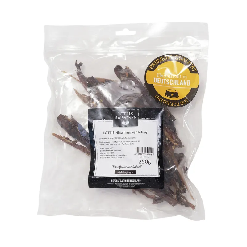 LOTTIS HÄPPCHEN Hirschnackensehne 250 g Sofort Bestellen
